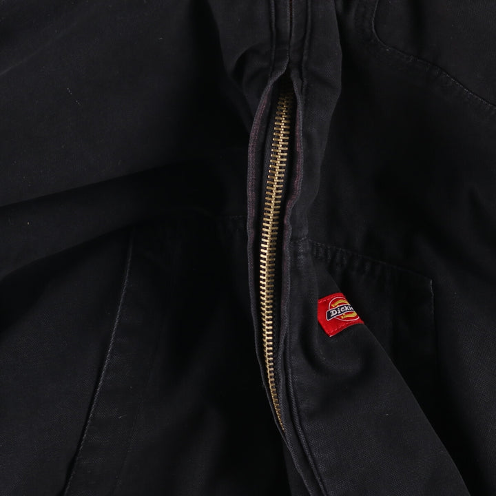 Dickies Active Jacket Type Duck Full Zip Hoodie Men's XL cotton black type Vintage Second Hand