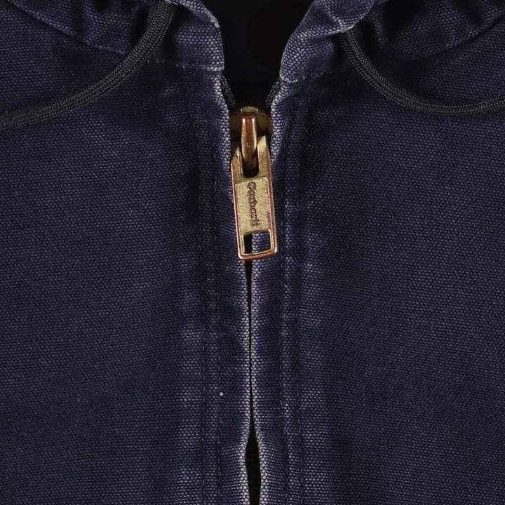 Carhartt Active Jacket, Padded Duck Full-Zip Hoodie, Men's XXL cotton navy blue type Vintage Second Hand