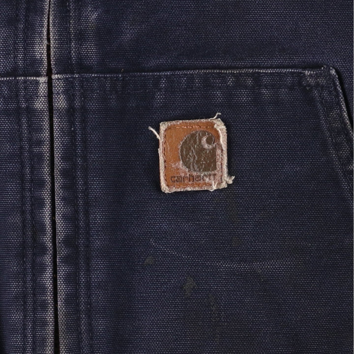 Carhartt Active Jacket, Padded Duck Full-Zip Hoodie, Men's XXL cotton navy blue type Vintage Second Hand
