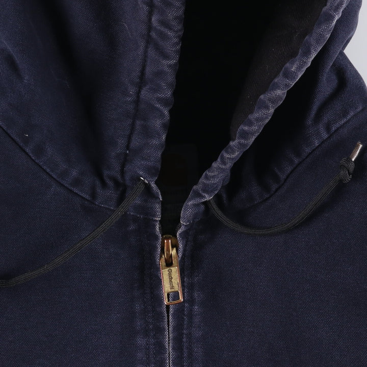 Carhartt Active Jacket, Padded Duck Full-Zip Hoodie, Men's XXL cotton navy blue type Vintage Second Hand