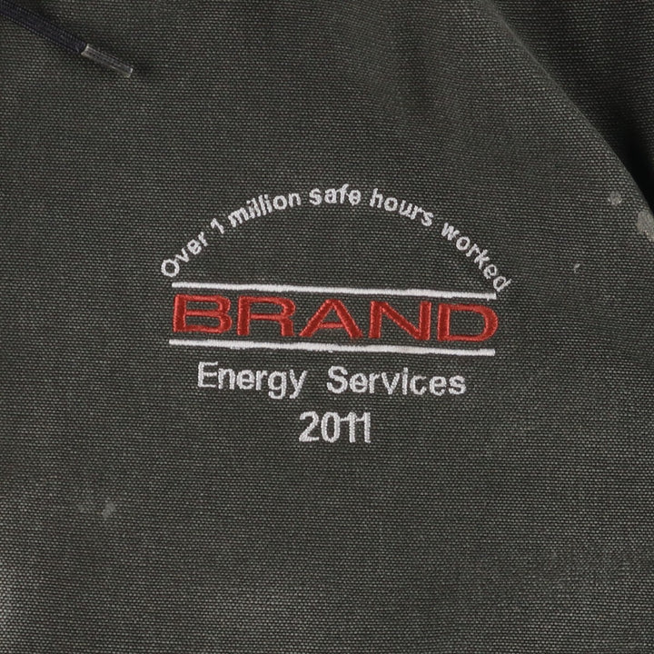 Carhartt Active Jacket Duck Full Zip Hoodie Men's XL cotton Khaki type Vintage Second Hand