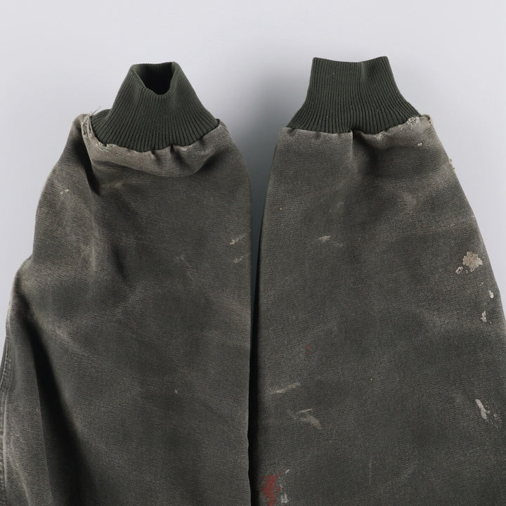 Carhartt Active Jacket Duck Full Zip Hoodie Men's XL cotton Khaki type Vintage Second Hand