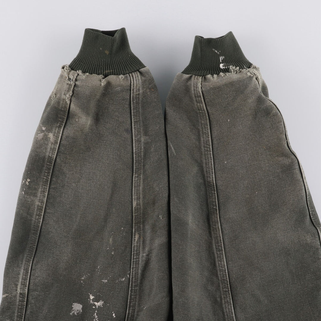 Carhartt Active Jacket Duck Full Zip Hoodie Men's XL cotton Khaki type Vintage Second Hand