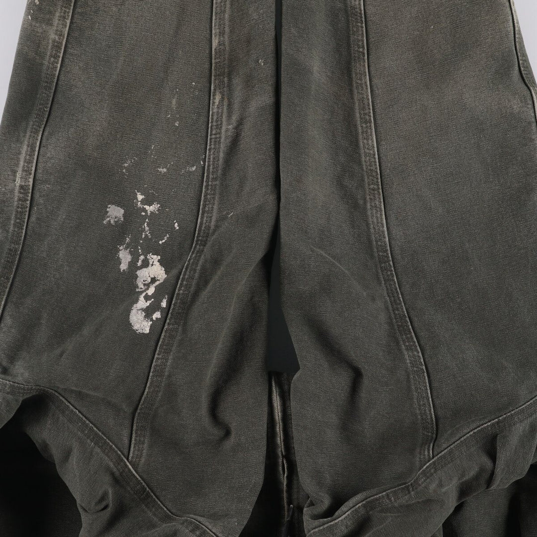 Carhartt Active Jacket Duck Full Zip Hoodie Men's XL cotton Khaki type Vintage Second Hand