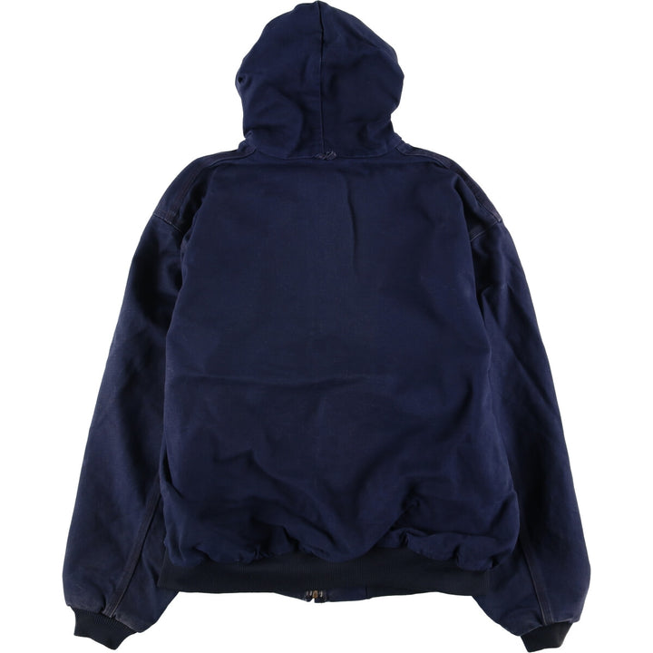 Carhartt Active Jacket Duck Full Zip Hoodie Men's XL unclear navy blue type Vintage Second Hand