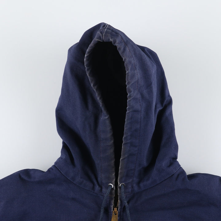 Carhartt Active Jacket Duck Full Zip Hoodie Men's XL unclear navy blue type Vintage Second Hand