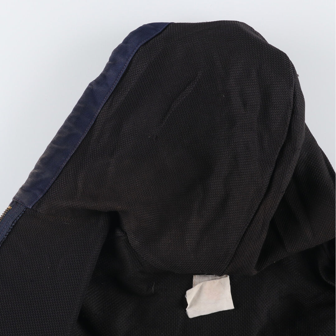 Carhartt Active Jacket Duck Full Zip Hoodie Men's XL unclear navy blue type Vintage Second Hand