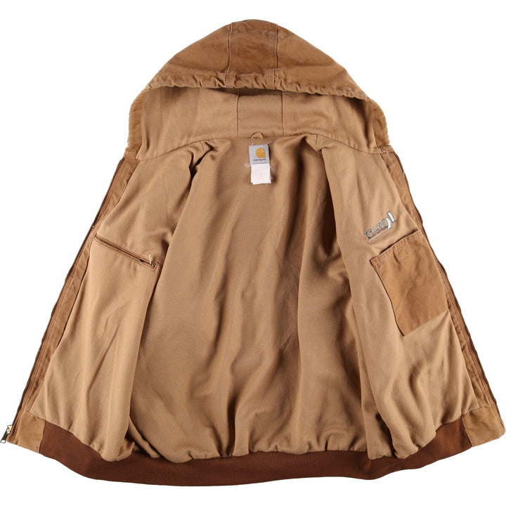 Carhartt Active Jacket Duck Full Zip Parka Made in USA Men's XL unclear beige type brown Vintage Second Hand