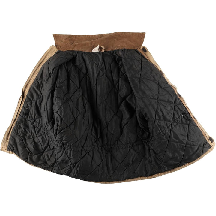 1980'S Carhartt 100th Anniversary Traditional Padded Duck Work Jacket, Made in USA, Men's Size XL cotton ocher yellow type Vintage Second Hand