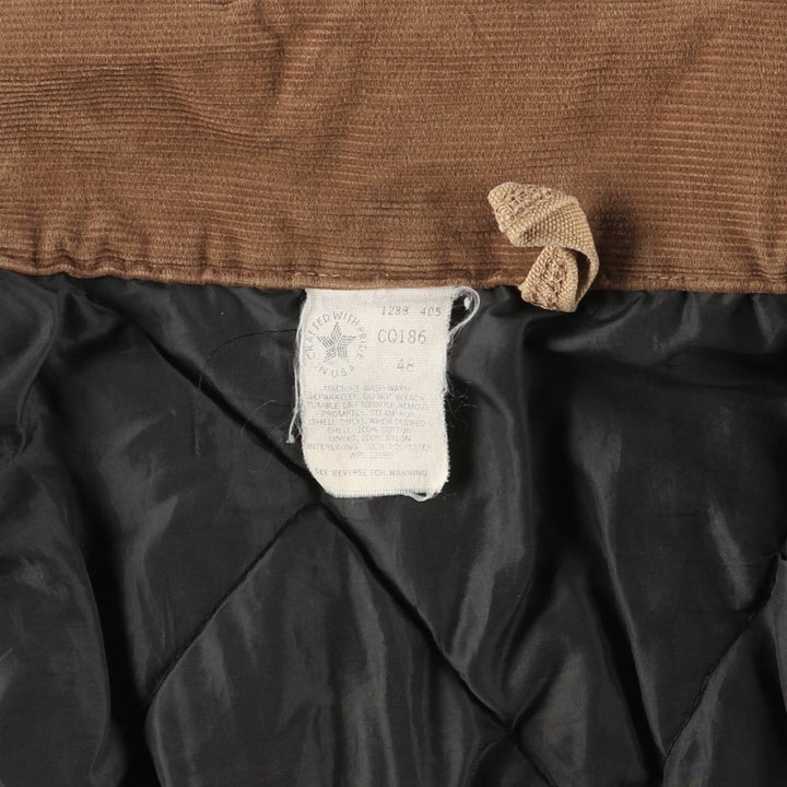 1980'S Carhartt 100th Anniversary Traditional Padded Duck Work Jacket, Made in USA, Men's Size XL cotton ocher yellow type Vintage Second Hand