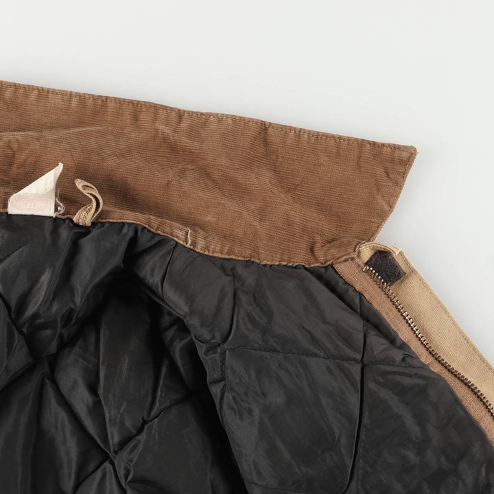 1980'S Carhartt 100th Anniversary Traditional Padded Duck Work Jacket, Made in USA, Men's Size XL cotton ocher yellow type Vintage Second Hand