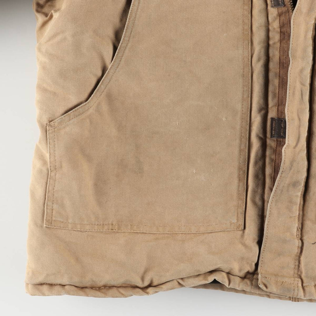 1980'S Carhartt 100th Anniversary Traditional Padded Duck Work Jacket, Made in USA, Men's Size XL cotton ocher yellow type Vintage Second Hand