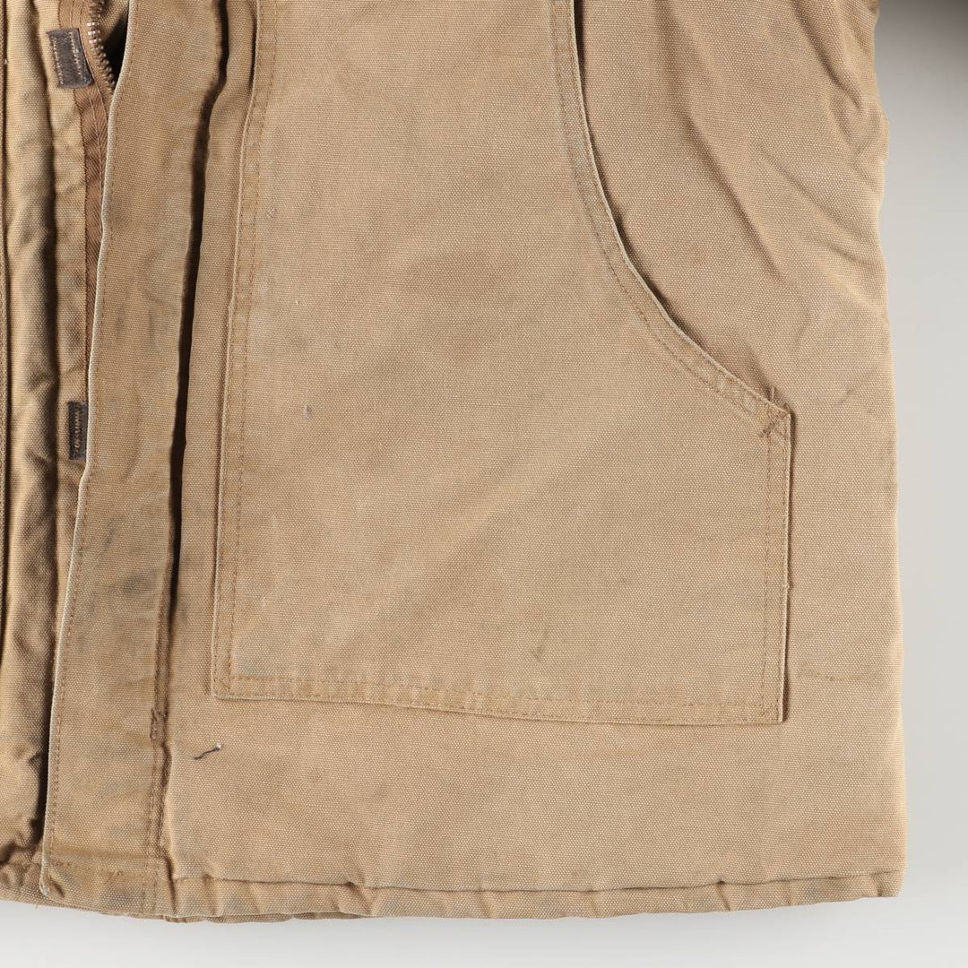 1980'S Carhartt 100th Anniversary Traditional Padded Duck Work Jacket, Made in USA, Men's Size XL cotton ocher yellow type Vintage Second Hand