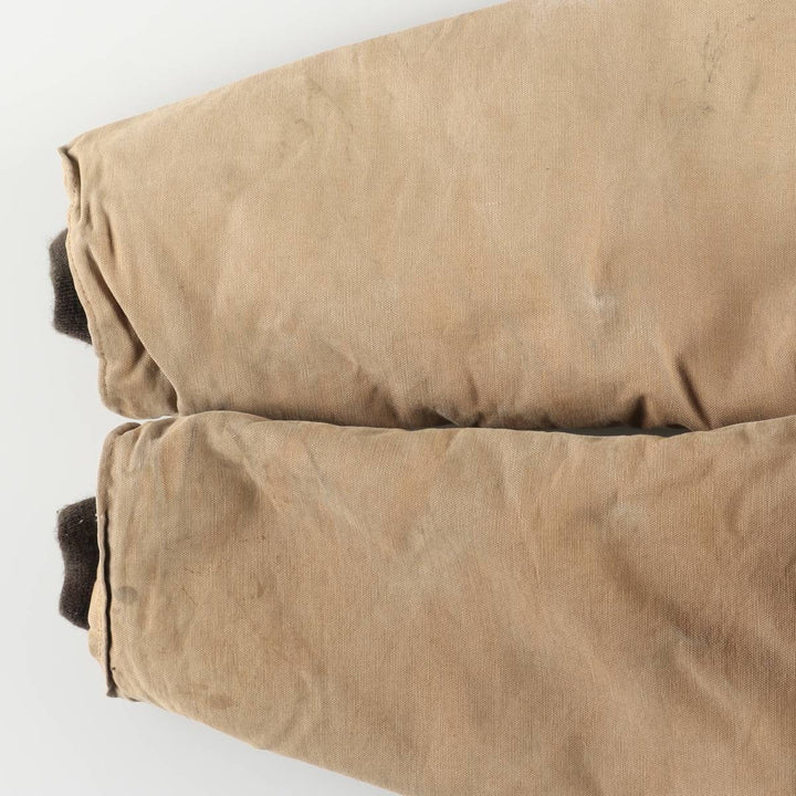 1980'S Carhartt 100th Anniversary Traditional Padded Duck Work Jacket, Made in USA, Men's Size XL cotton ocher yellow type Vintage Second Hand