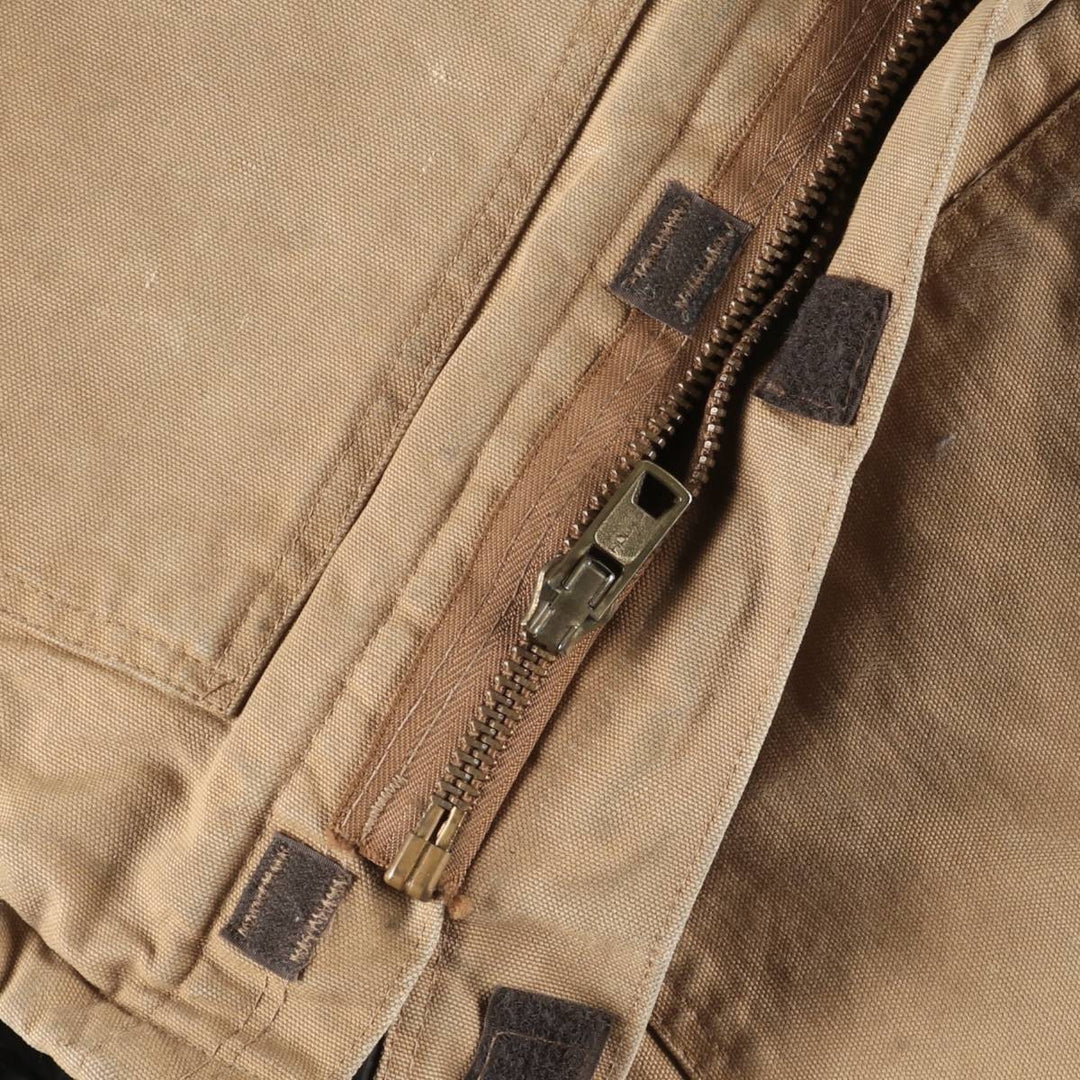 1980'S Carhartt 100th Anniversary Traditional Padded Duck Work Jacket, Made in USA, Men's Size XL cotton ocher yellow type Vintage Second Hand