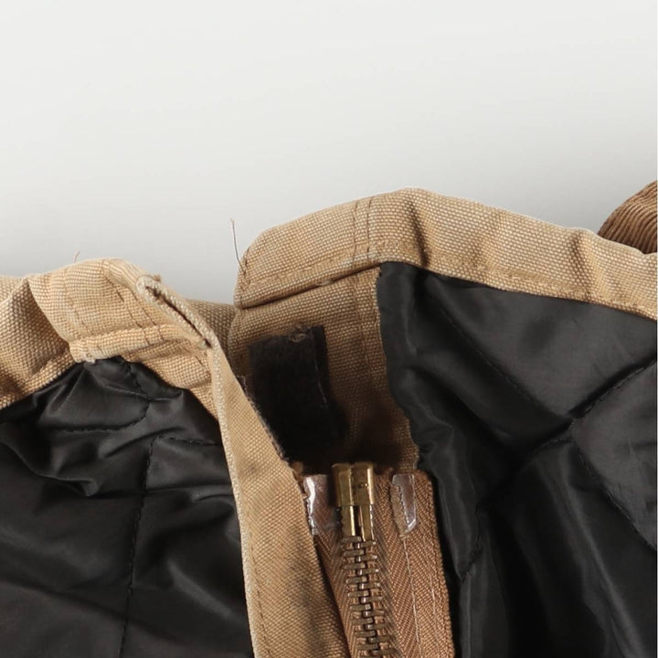 1980'S Carhartt 100th Anniversary Traditional Padded Duck Work Jacket, Made in USA, Men's Size XL cotton ocher yellow type Vintage Second Hand