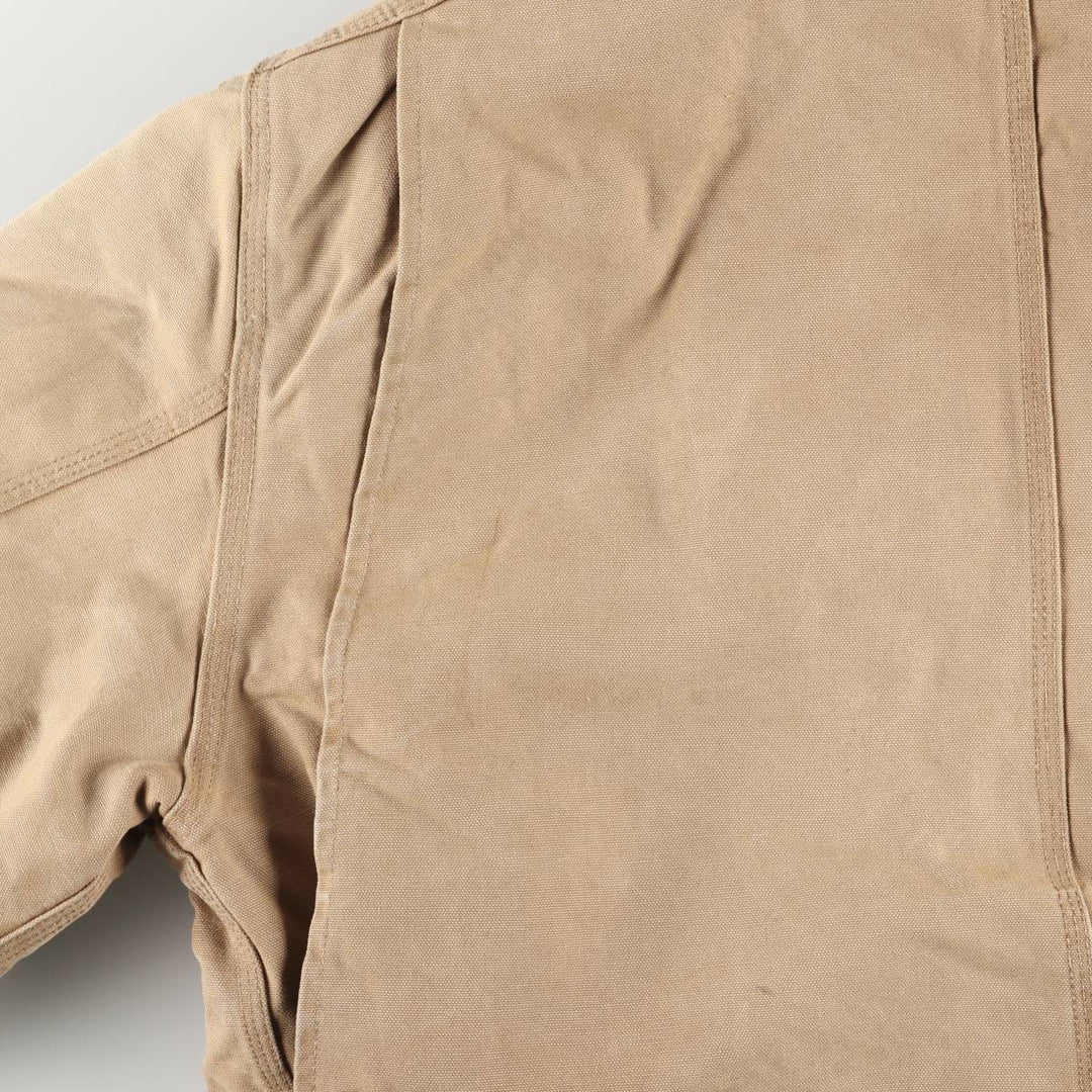 1980'S Carhartt 100th Anniversary Traditional Padded Duck Work Jacket, Made in USA, Men's Size XL cotton ocher yellow type Vintage Second Hand