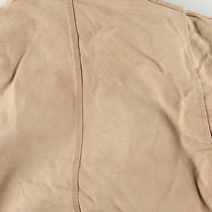 1980'S Carhartt 100th Anniversary Traditional Padded Duck Work Jacket, Made in USA, Men's Size XL cotton ocher yellow type Vintage Second Hand