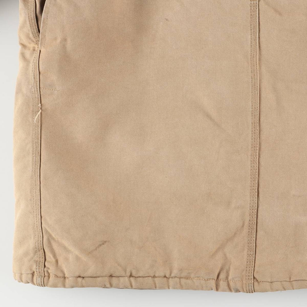 1980'S Carhartt 100th Anniversary Traditional Padded Duck Work Jacket, Made in USA, Men's Size XL cotton ocher yellow type Vintage Second Hand