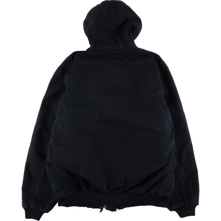 Carhartt Active Jacket, Padded Duck Full Zip Parka, Made in USA, Men's XL cotton black type Vintage Second Hand