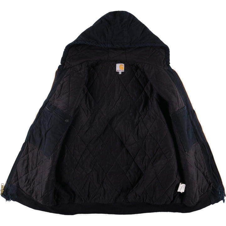 Carhartt Active Jacket, Padded Duck Full Zip Parka, Made in USA, Men's XL cotton black type Vintage Second Hand