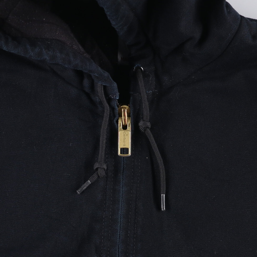Carhartt Active Jacket, Padded Duck Full Zip Parka, Made in USA, Men's XL cotton black type Vintage Second Hand