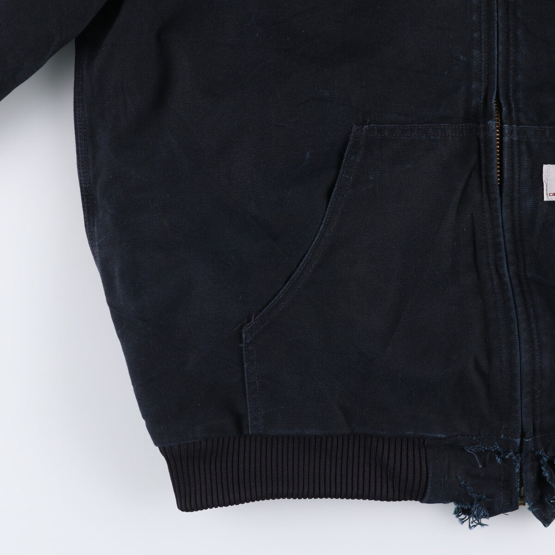 Carhartt Active Jacket, Padded Duck Full Zip Parka, Made in USA, Men's XL cotton black type Vintage Second Hand