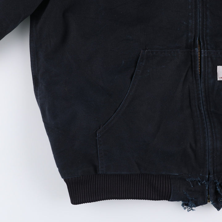 Carhartt Active Jacket, Padded Duck Full Zip Parka, Made in USA, Men's XL cotton black type Vintage Second Hand