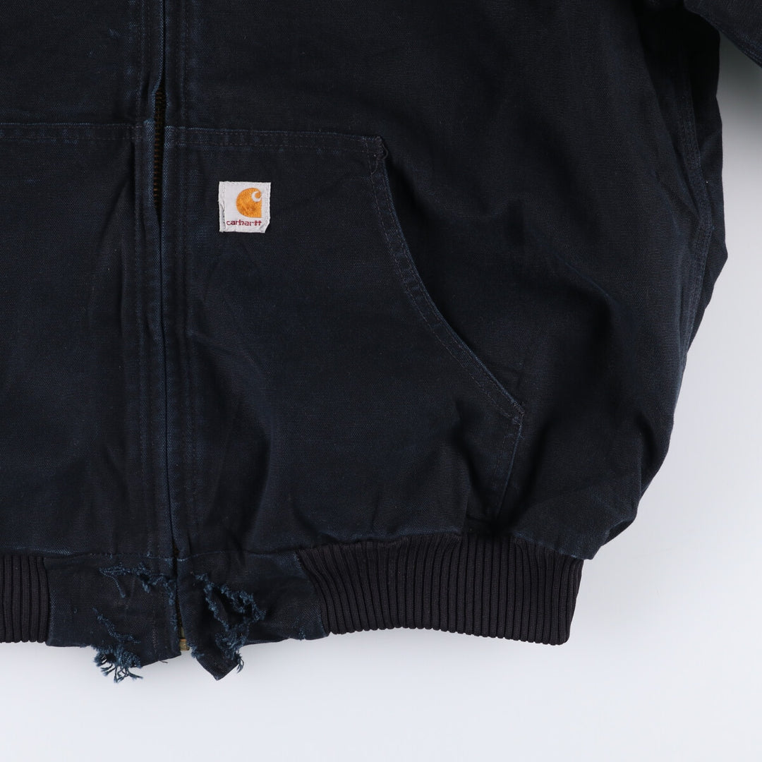 Carhartt Active Jacket, Padded Duck Full Zip Parka, Made in USA, Men's XL cotton black type Vintage Second Hand
