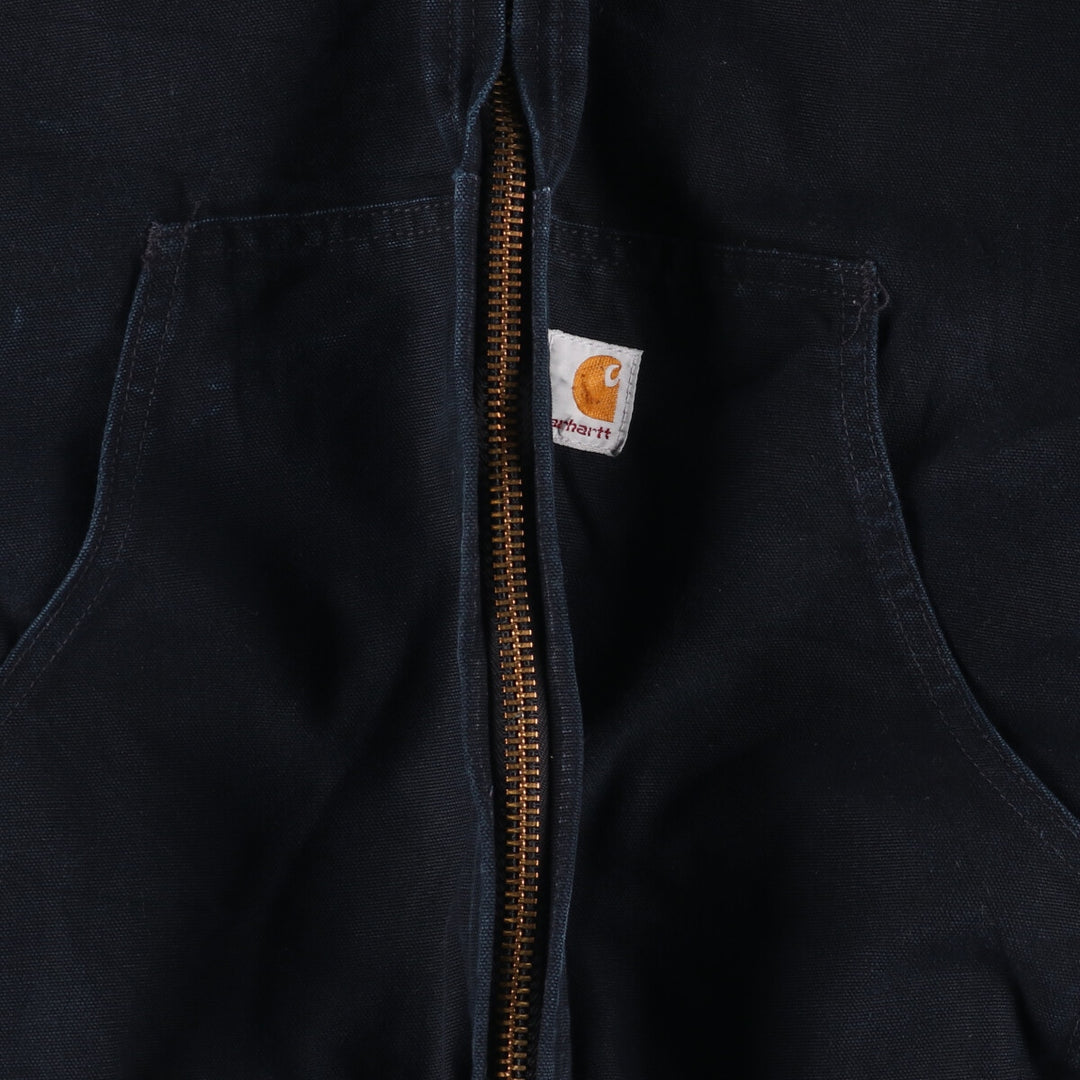 Carhartt Active Jacket, Padded Duck Full Zip Parka, Made in USA, Men's XL cotton black type Vintage Second Hand