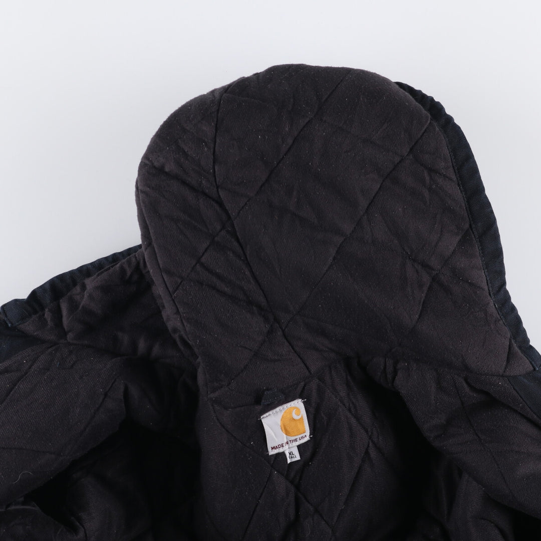 Carhartt Active Jacket, Padded Duck Full Zip Parka, Made in USA, Men's XL cotton black type Vintage Second Hand