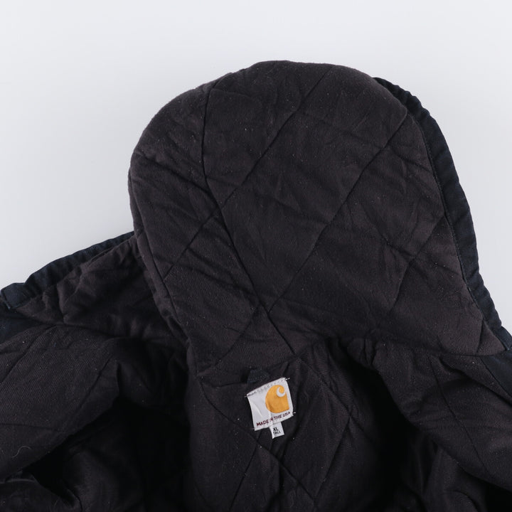 Carhartt Active Jacket, Padded Duck Full Zip Parka, Made in USA, Men's XL cotton black type Vintage Second Hand