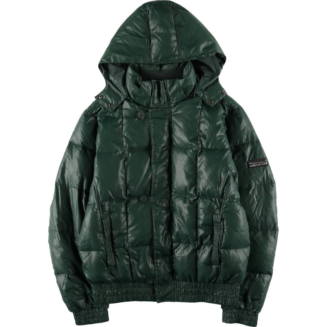 Champion DUCK DOWN JACKET Down Parka Men's XL polyester green type Vintage Second Hand