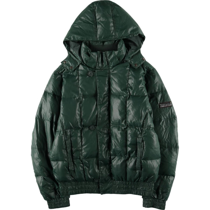 Champion DUCK DOWN JACKET Down Parka Men's XL polyester green type Vintage Second Hand