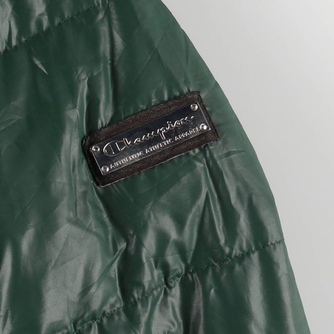Champion DUCK DOWN JACKET Down Parka Men's XL polyester green type Vintage Second Hand