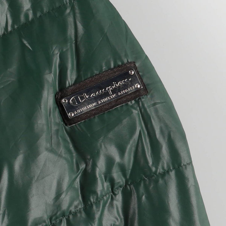 Champion DUCK DOWN JACKET Down Parka Men's XL polyester green type Vintage Second Hand