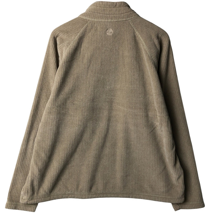 Vintage 90'S Timberland half-zip fleece pullover, made in the USA, size L, men's polyester Beige type Vintage Second Hand