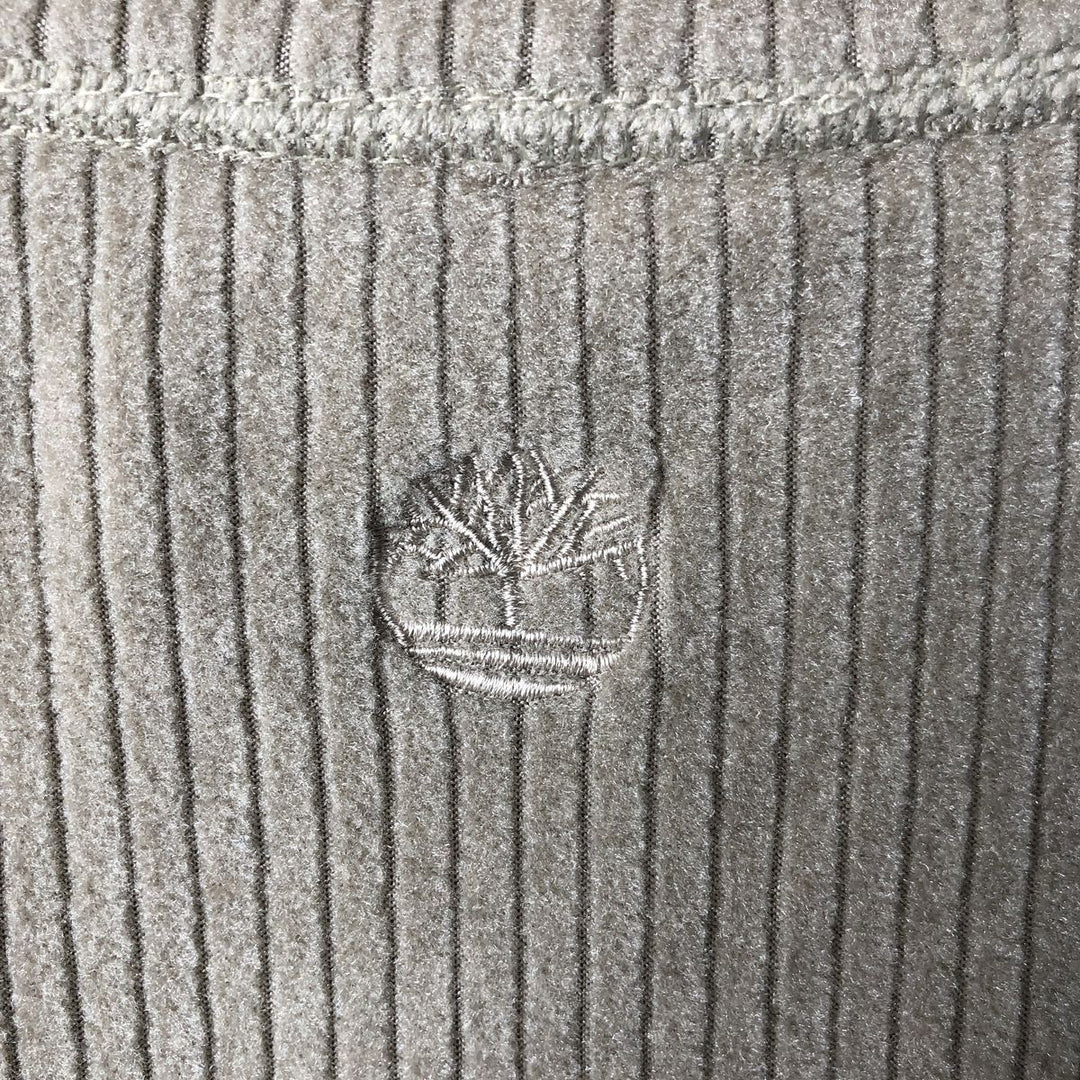 Vintage 90'S Timberland half-zip fleece pullover, made in the USA, size L, men's polyester Beige type Vintage Second Hand