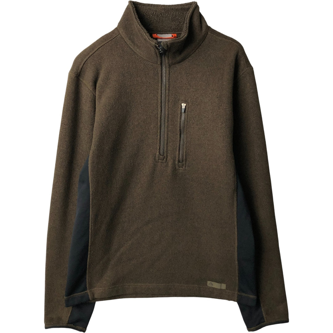 Nike ACG Half-Zip Fleece Pullover, Men's Size Small polyester Khaki type Vintage Second Hand