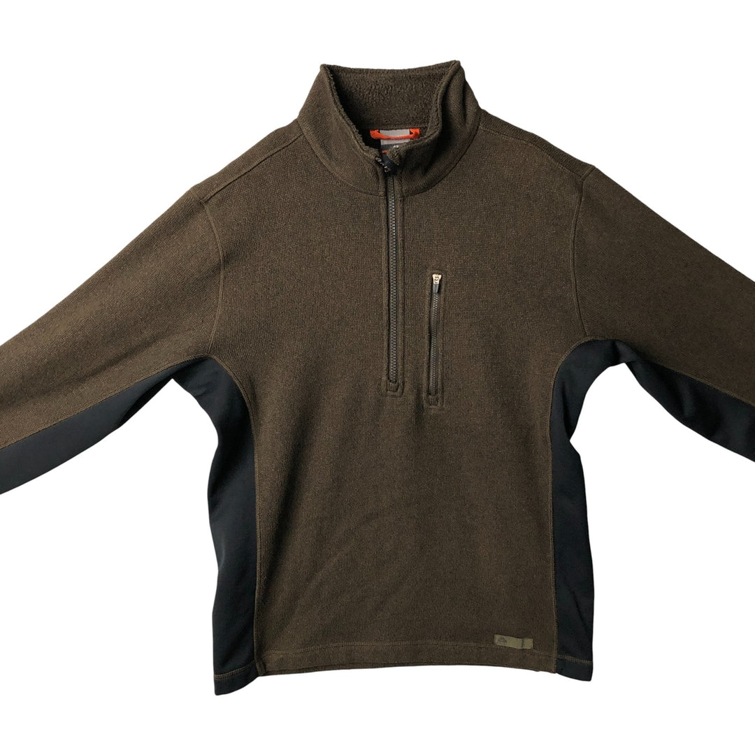 Nike ACG Half-Zip Fleece Pullover, Men's Size Small polyester Khaki type Vintage Second Hand