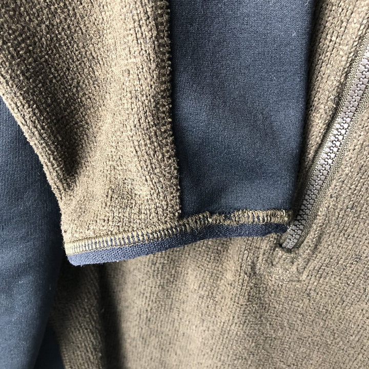 Nike ACG Half-Zip Fleece Pullover, Men's Size Small polyester Khaki type Vintage Second Hand