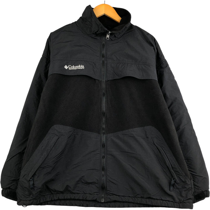90s-00'S Vintage Columbia Fleece Jacket, Men's XL polyester black type Vintage Second Hand
