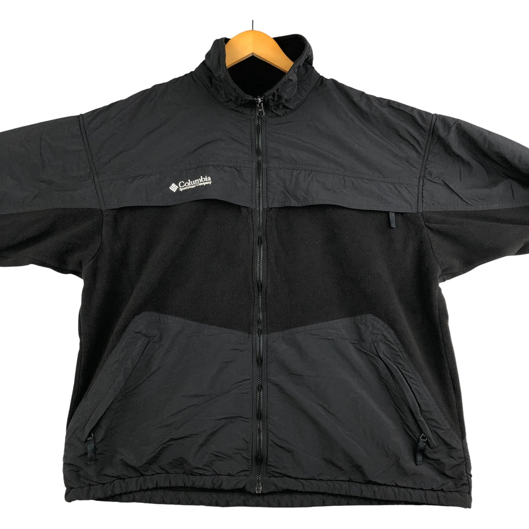 90s-00'S Vintage Columbia Fleece Jacket, Men's XL polyester black type Vintage Second Hand