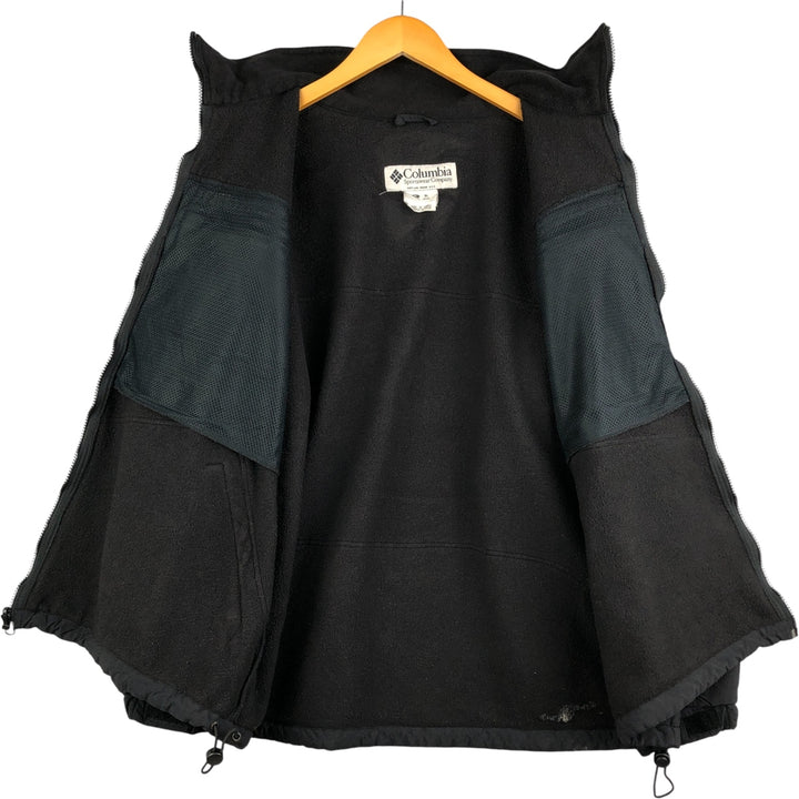 90s-00'S Vintage Columbia Fleece Jacket, Men's XL polyester black type Vintage Second Hand