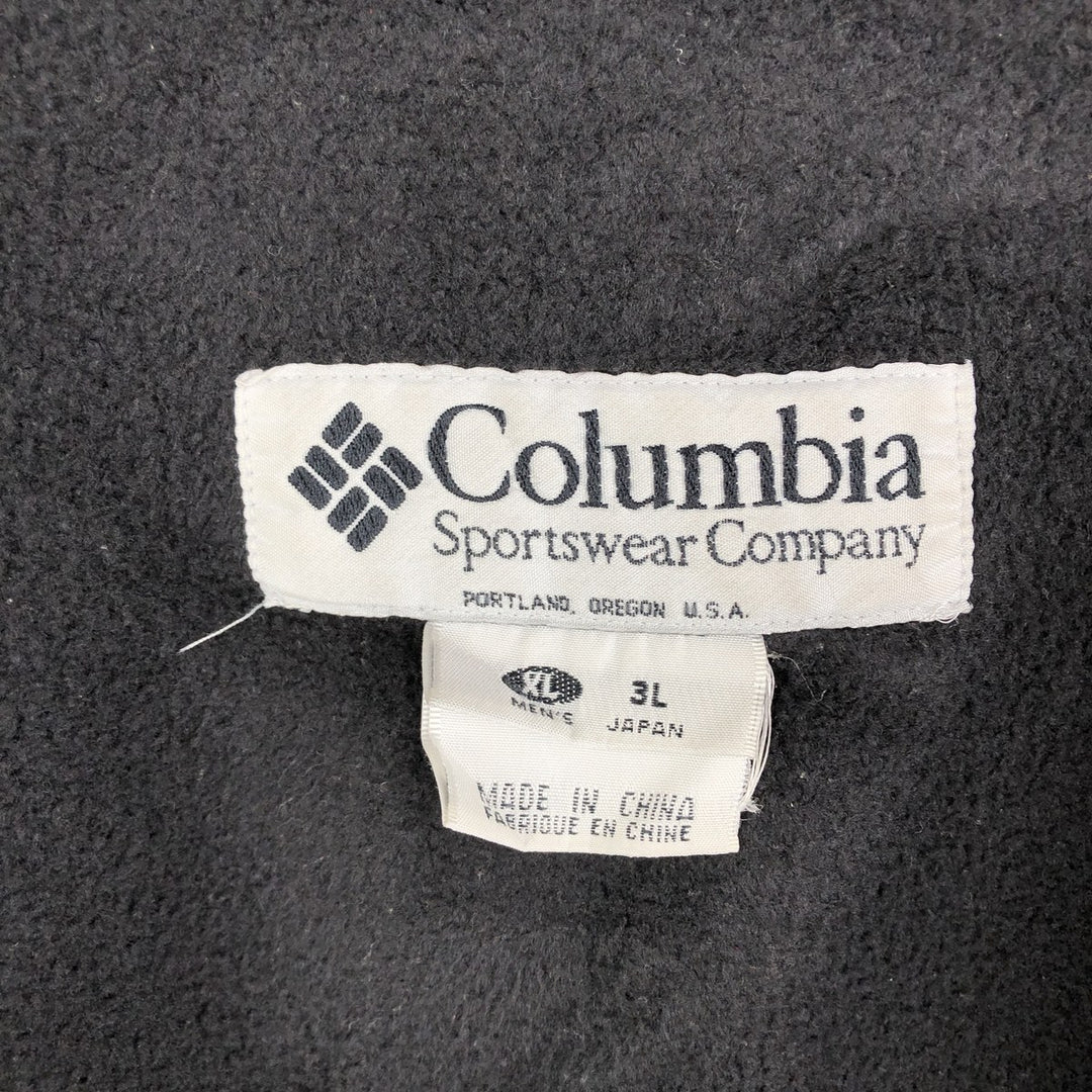 90s-00'S Vintage Columbia Fleece Jacket, Men's XL polyester black type Vintage Second Hand