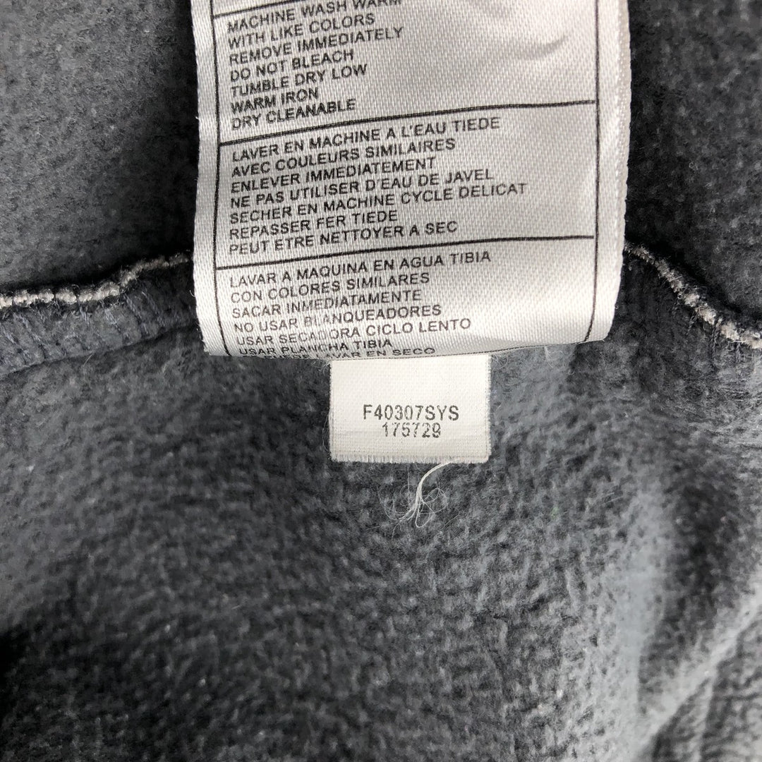 2000'S Nike fleece pullover hoodie, men's size XXL polyester Charcoal Vintage Second Hand