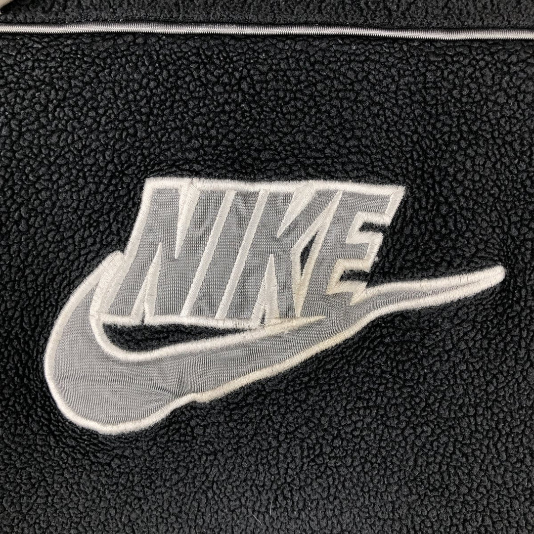 2000'S Nike fleece pullover hoodie, men's size XXL polyester Charcoal Vintage Second Hand