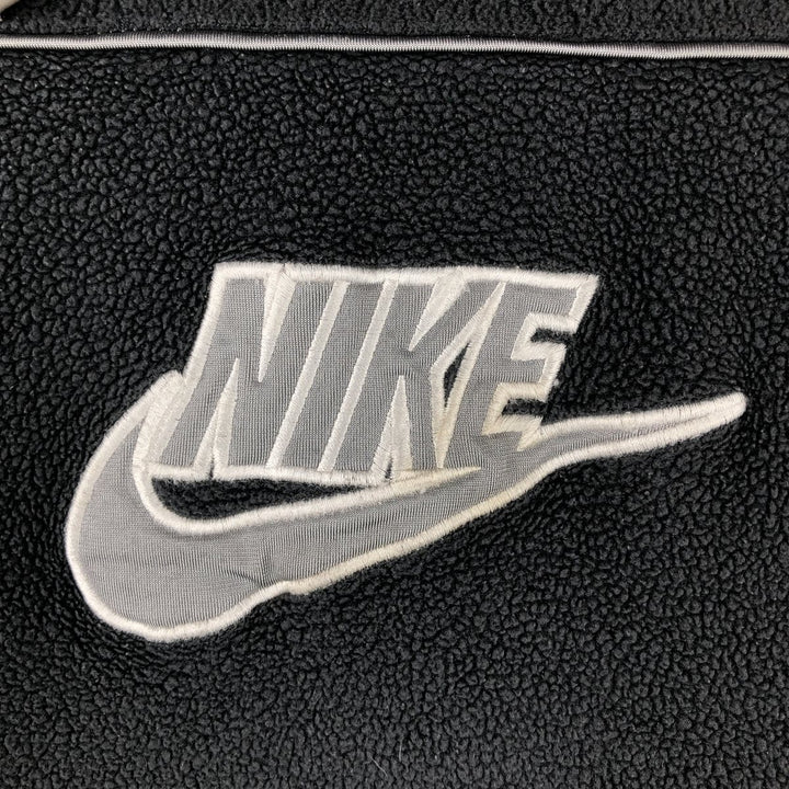 2000'S Nike fleece pullover hoodie, men's size XXL polyester Charcoal Vintage Second Hand