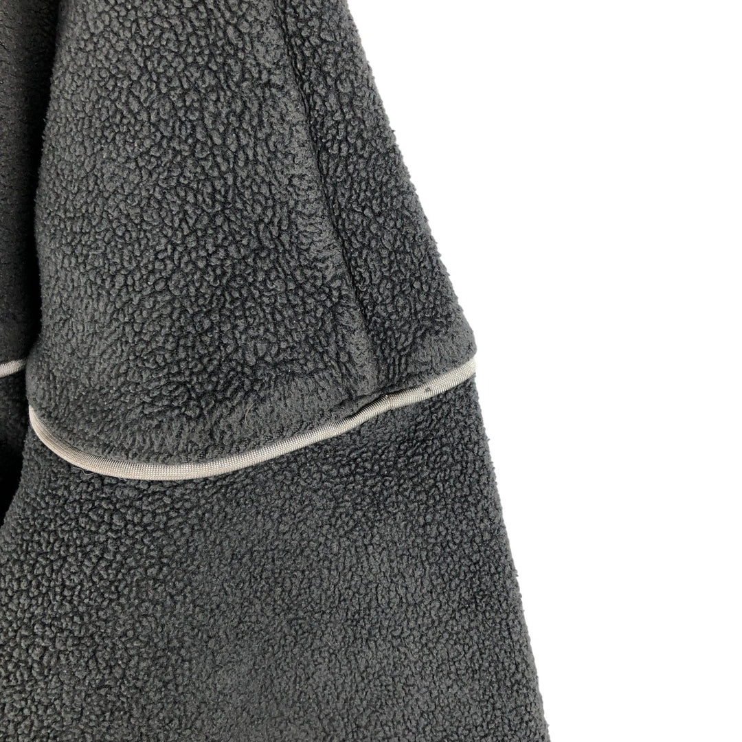 2000'S Nike fleece pullover hoodie, men's size XXL polyester Charcoal Vintage Second Hand