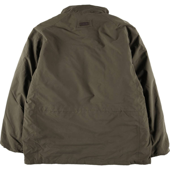 Barbour Waterproof and Breathable 3-Warrant Padded Puffer Jacket, Men's XXL Polyurethane Coated Polyester Khaki type Vintage Second Hand